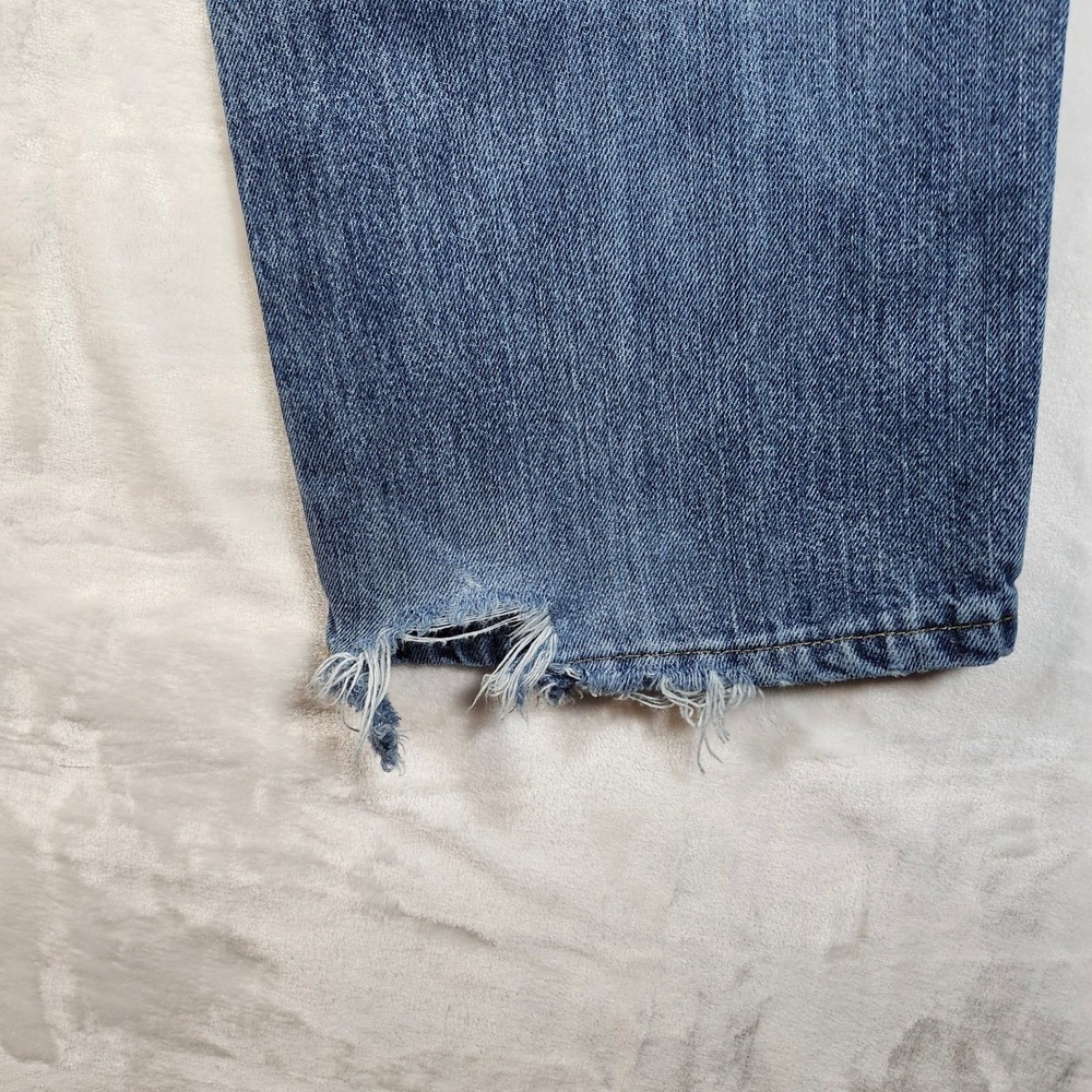 Cinch Green Label Men Jeans 36x32 Blue Denim Classic Fit Straight Leg Distressed - Picture 10 of 13
